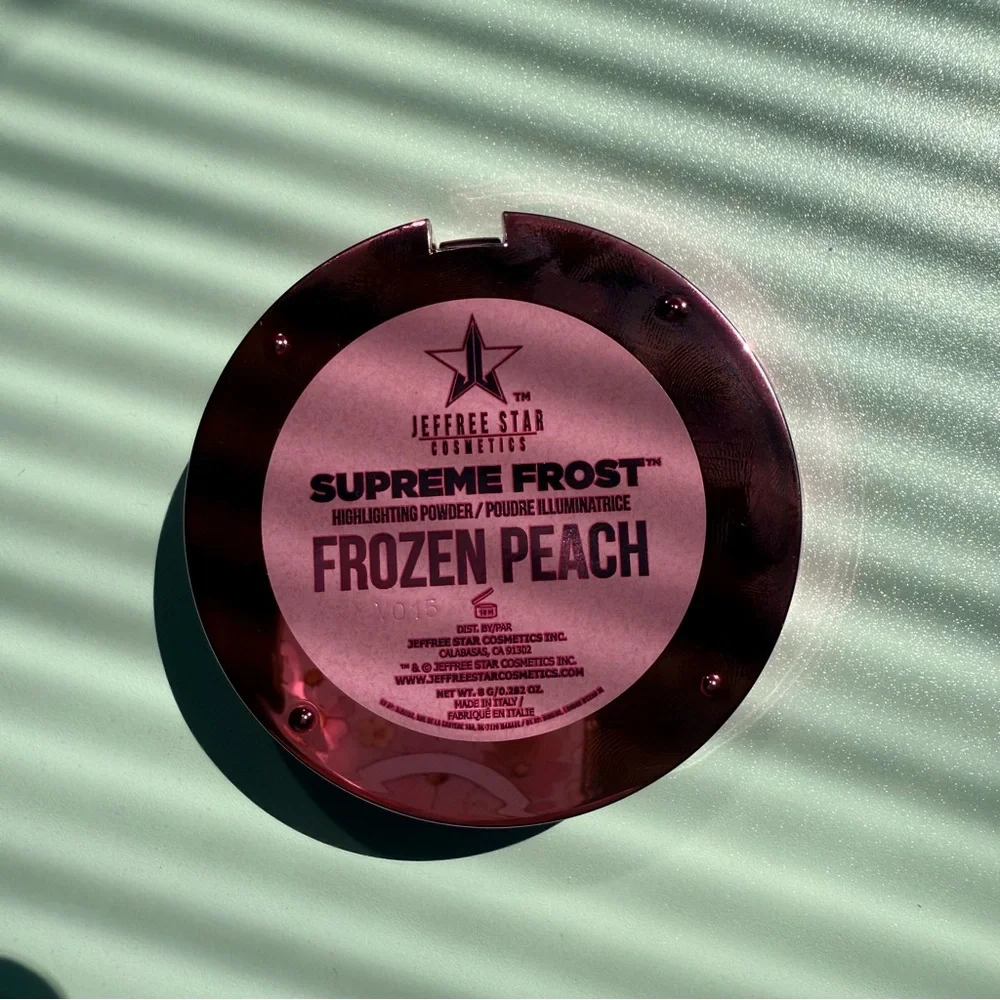 Jeffree Star Supreme Frost Frozen Peach Highlighting Makeup Powder NEW - Picture 8 of 10